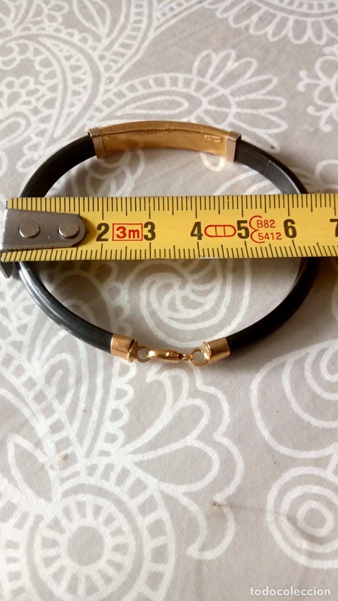 Joyeria: Pulsera Oro 18k caucho - Foto 4