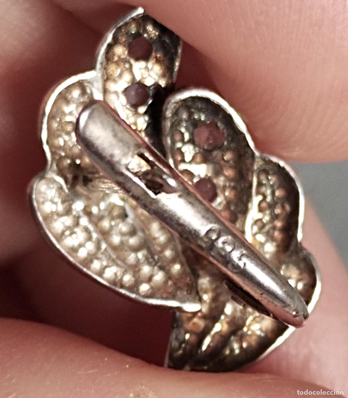 Joyeria: Pendientes de plata de ley contrastada, cierre de pala catal&aacute;n - Foto 3