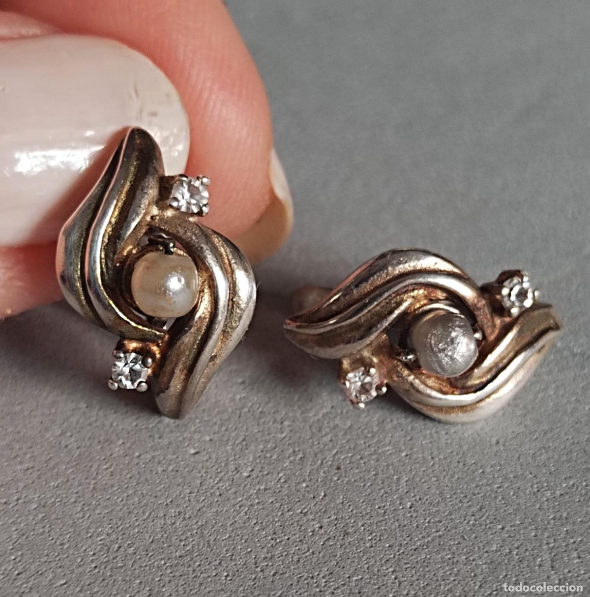 Joyeria: Pendientes de plata de ley con circonitas, cierre de pala. - Foto 4