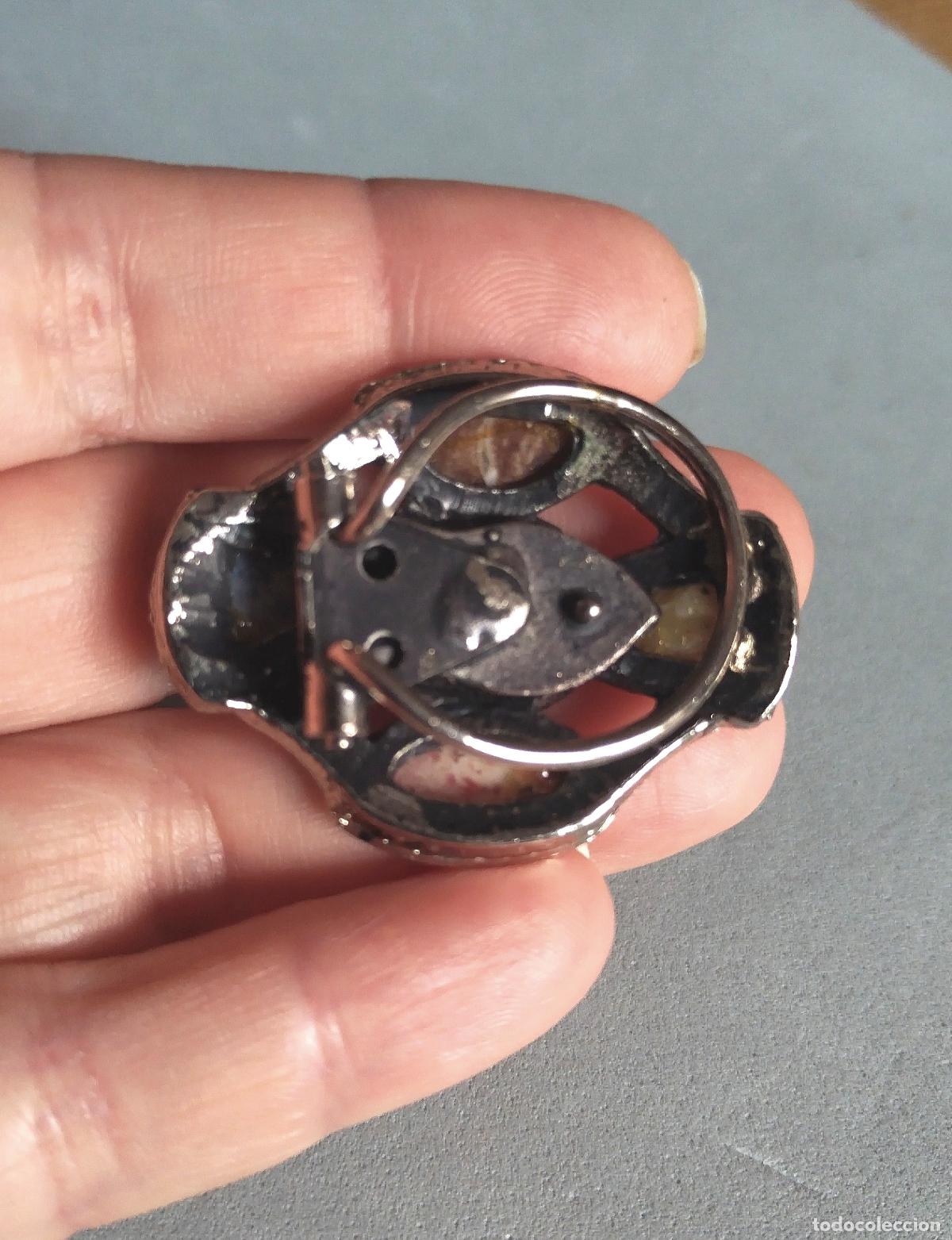 Joyeria: Broche plateado de pa&ntilde;uelo. - Foto 2