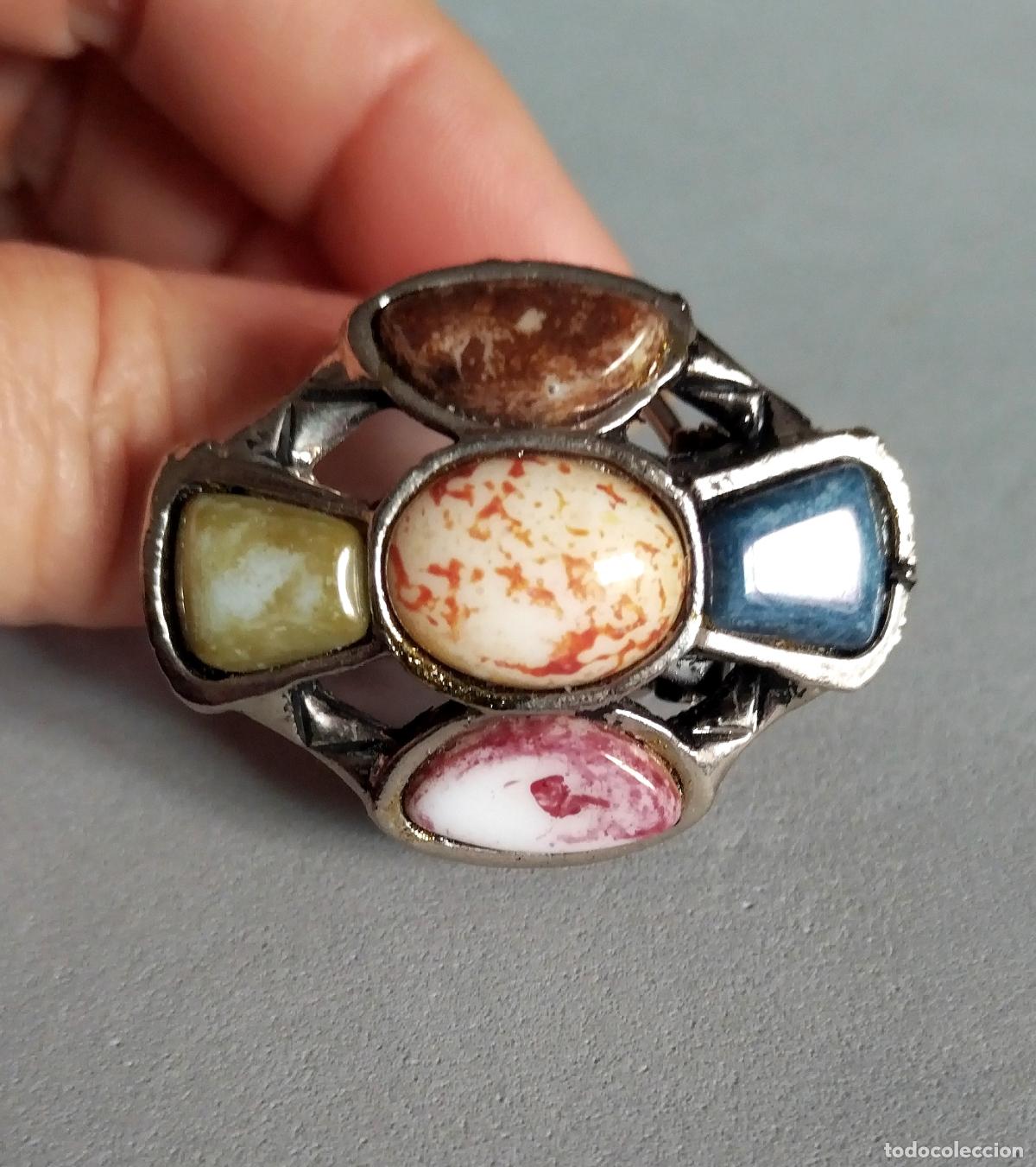 Joyeria: Broche plateado de pa&ntilde;uelo. - Foto 4