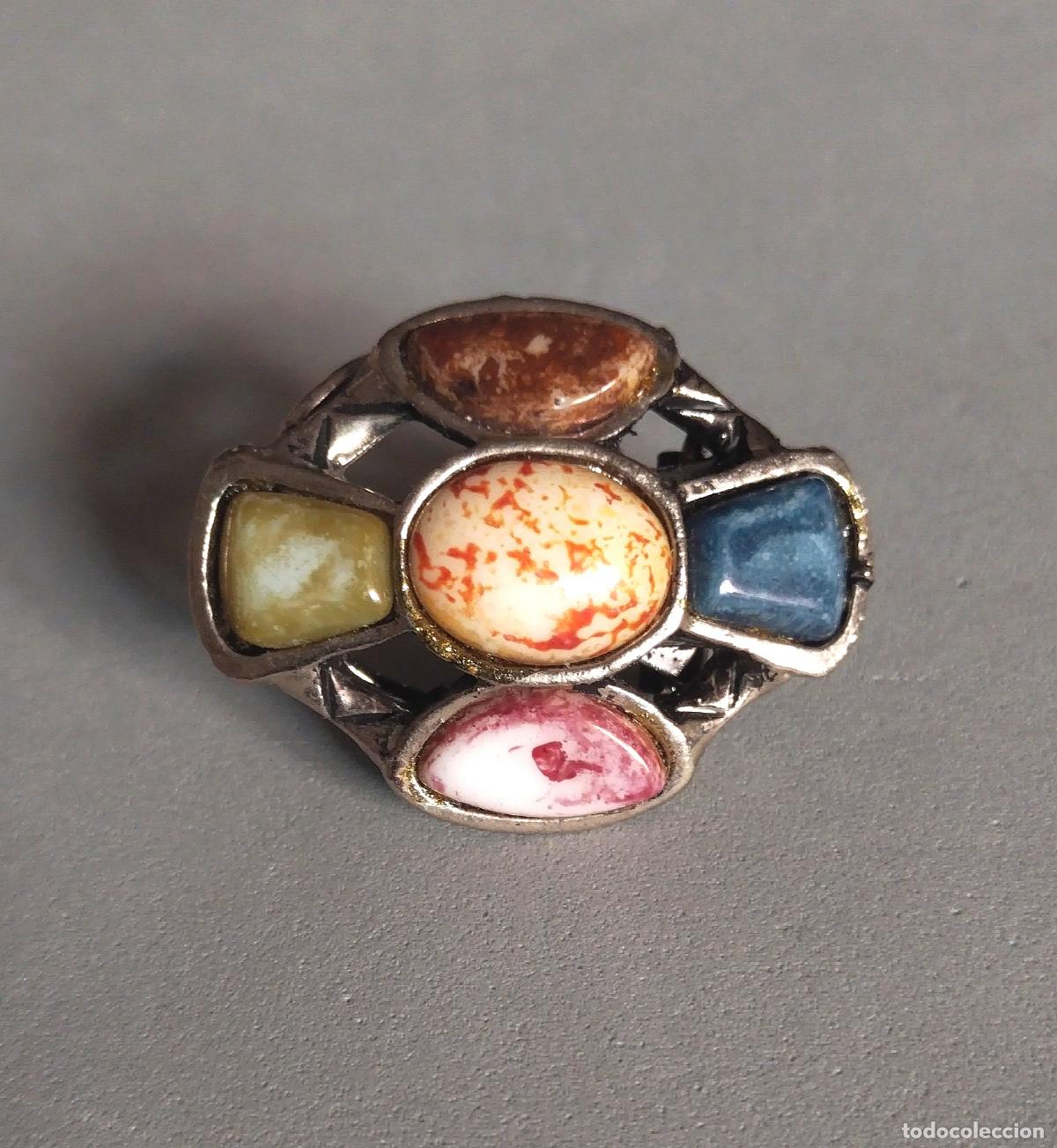 Joyeria: Broche plateado de pa&ntilde;uelo. - Foto 1