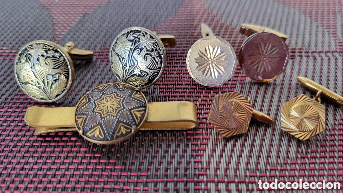 Joyeria: Lote varios gemelos antiguos - Foto 1
