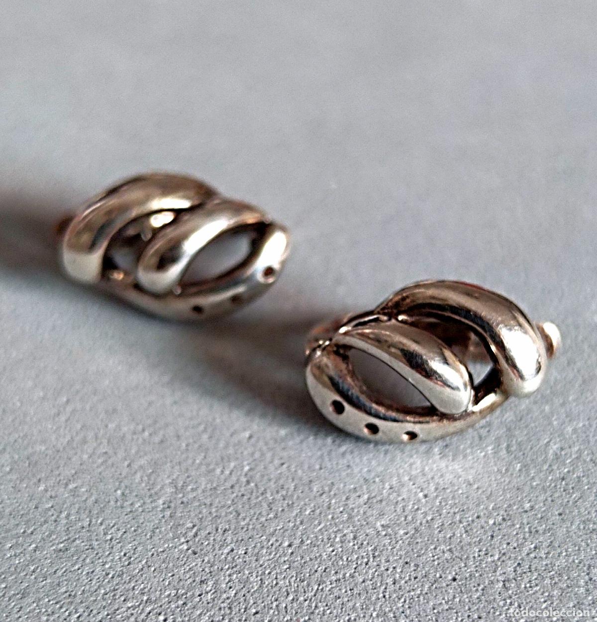 Joyeria: Pendientes de plata de ley, cierre de pala catal&aacute;n. - Foto 5