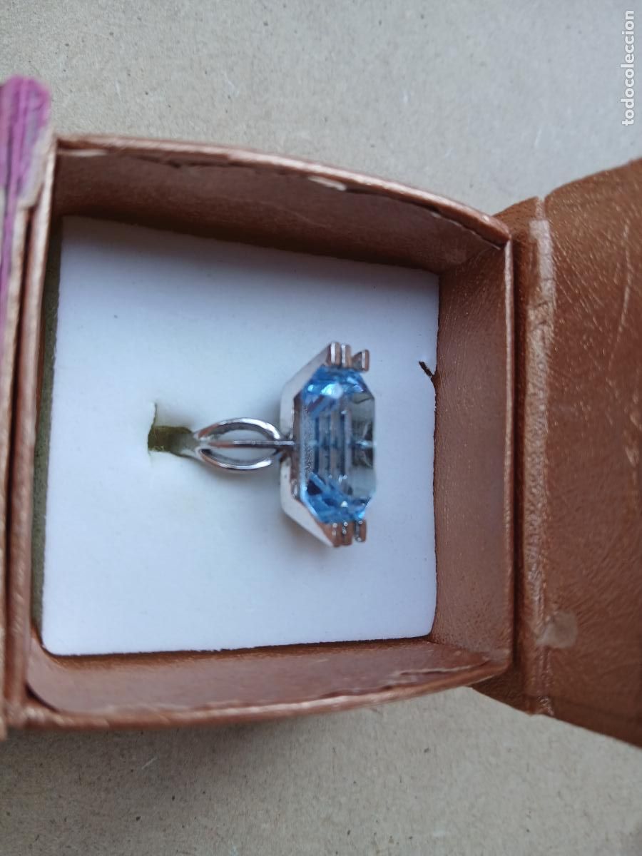 Joyeria: ANILLO DE PLATA CON ESPINELA AZUL - Foto 2