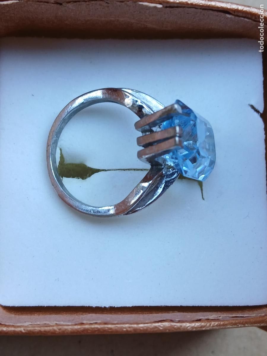 Joyeria: ANILLO DE PLATA CON ESPINELA AZUL - Foto 4