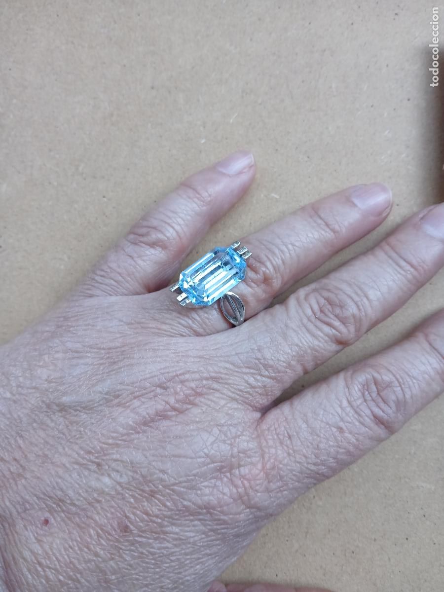Joyeria: ANILLO DE PLATA CON ESPINELA AZUL - Foto 8