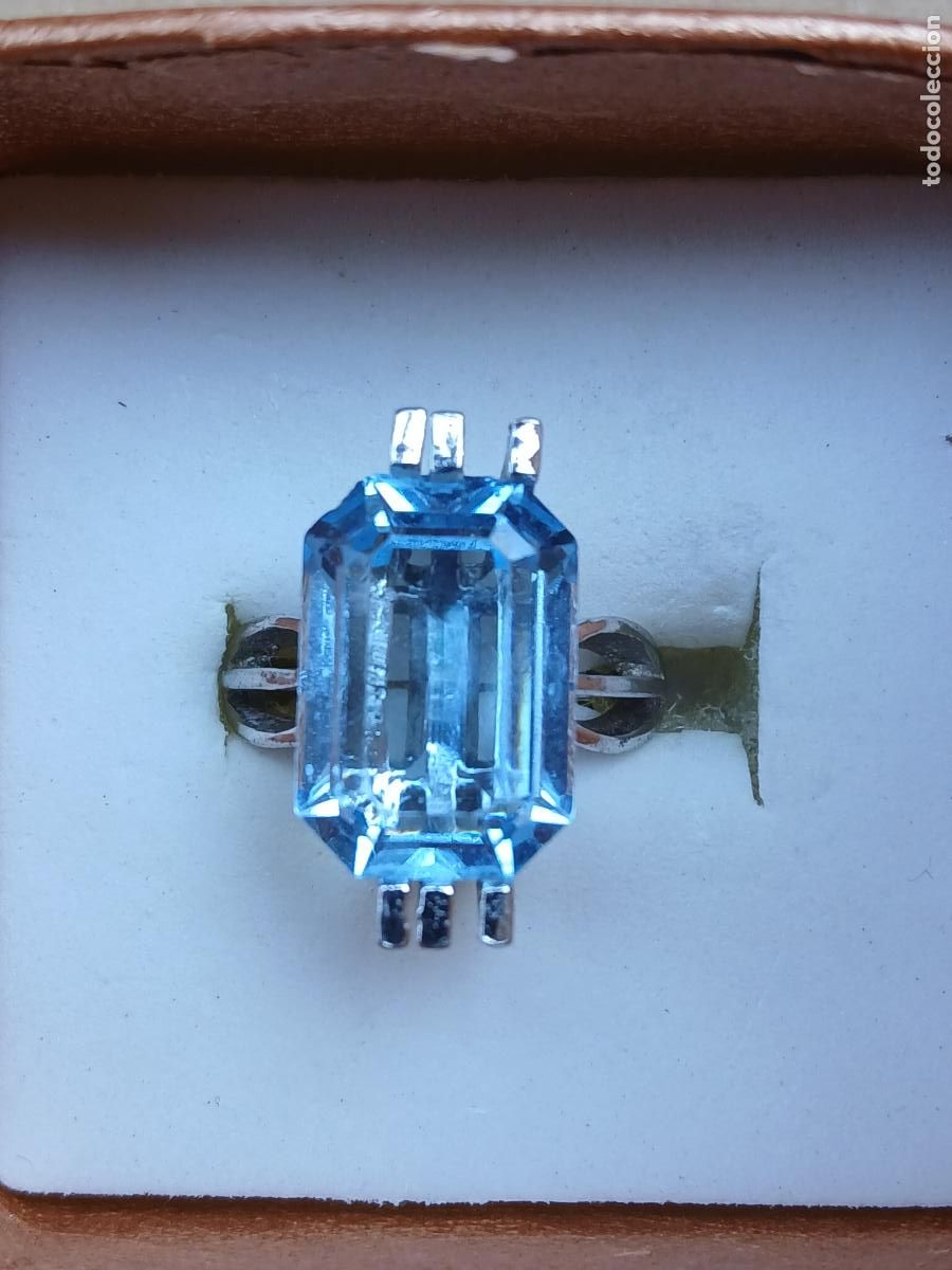 Joyeria: ANILLO DE PLATA CON ESPINELA AZUL - Foto 1