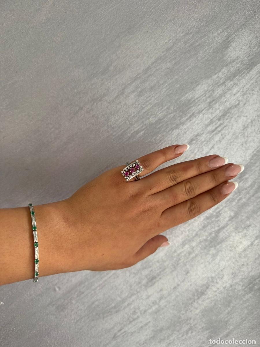 Joyeria: Anillo oro con diamantes y rub&iacute;es - Foto 3