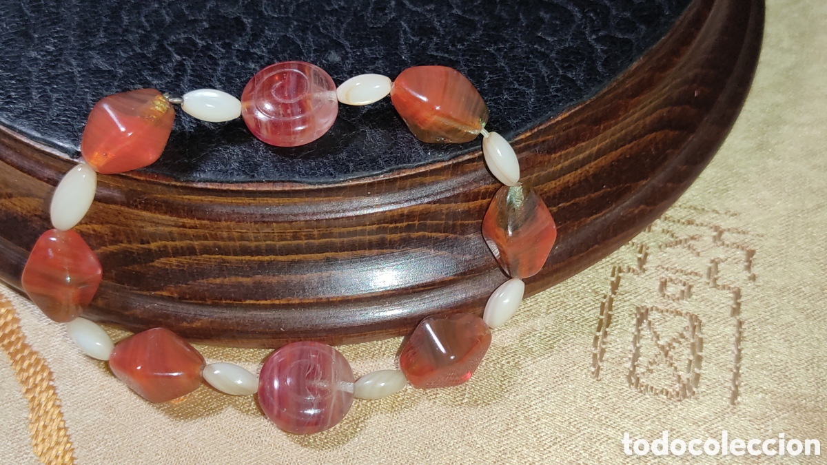 Joyeria: Pulsera de Agatha y n&aacute;car.Nueva. - Foto 5