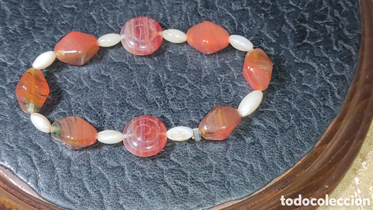 Joyeria: Pulsera de Agatha y n&aacute;car.Nueva. - Foto 1