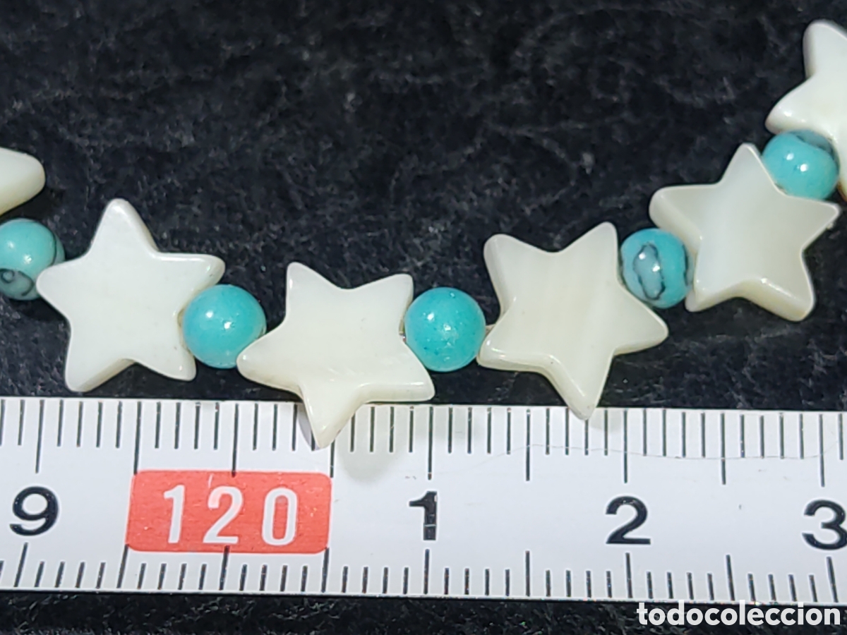Joyeria: Pulsera de estrellas de n&aacute;car.Vintage.Nueva. - Foto 3