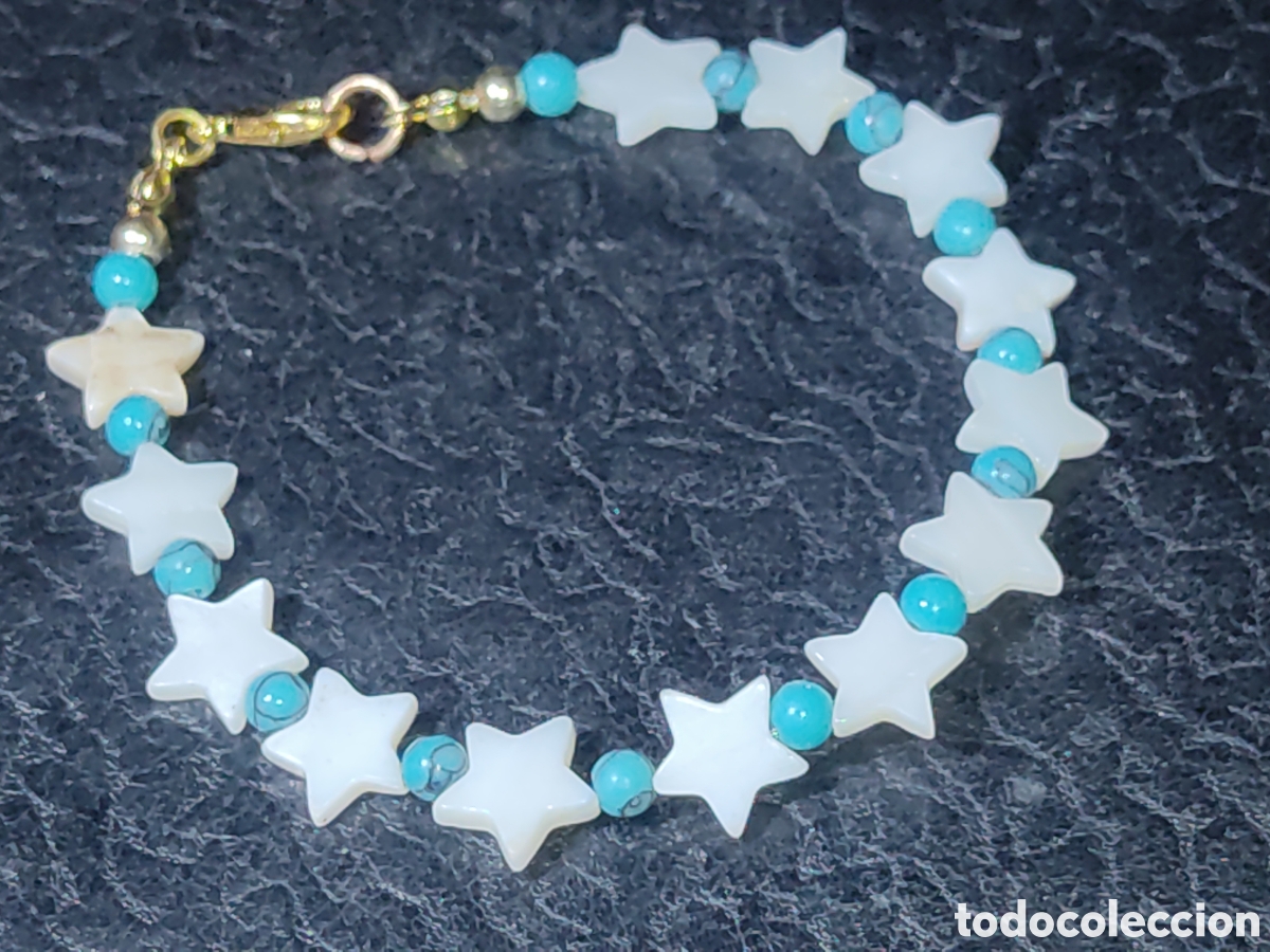 Joyeria: Pulsera de estrellas de n&aacute;car.Vintage.Nueva. - Foto 1