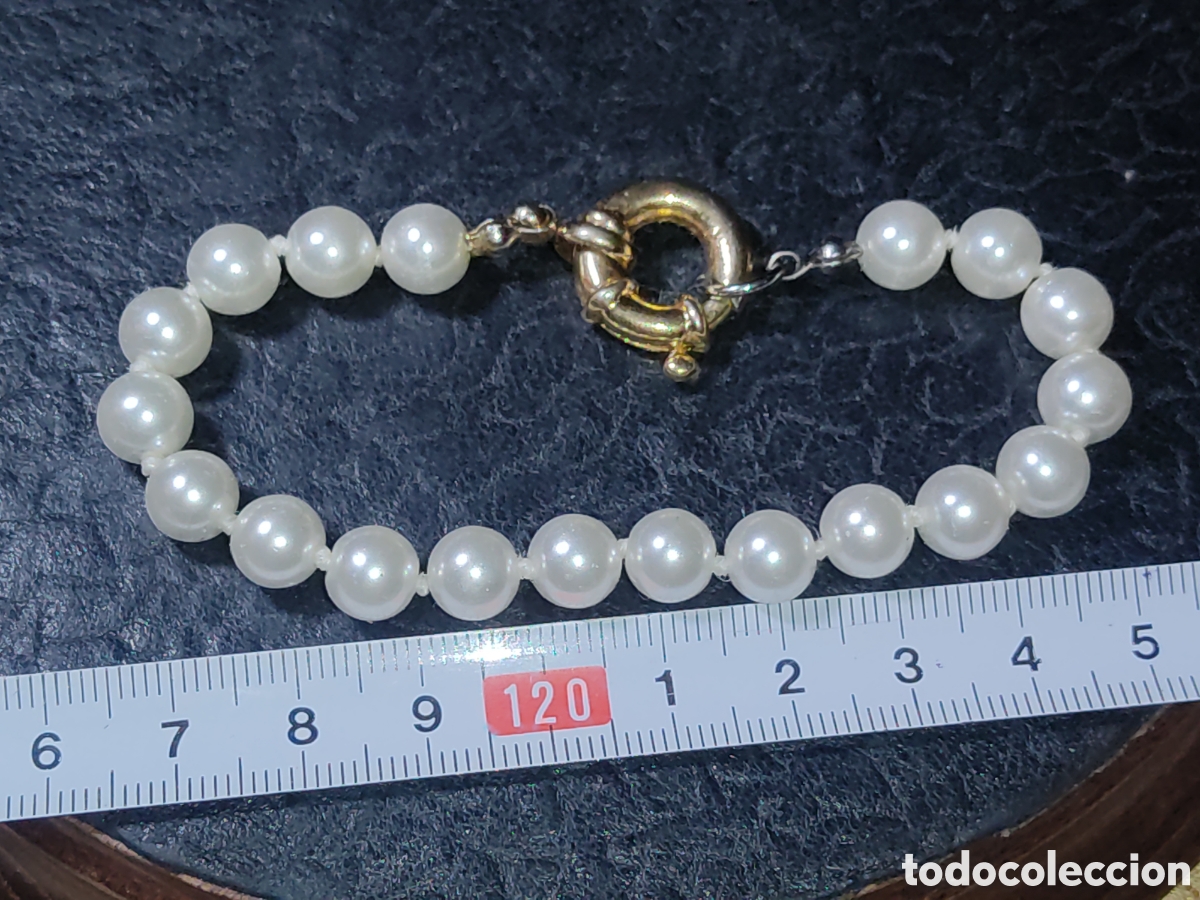 Joyeria: Pulsera de perlas cierre Reasa.Vintage. - Foto 3