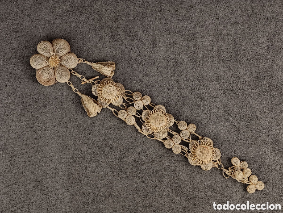 Joyeria: Antiguo Broche de Hilo Trenzado - Foto 9