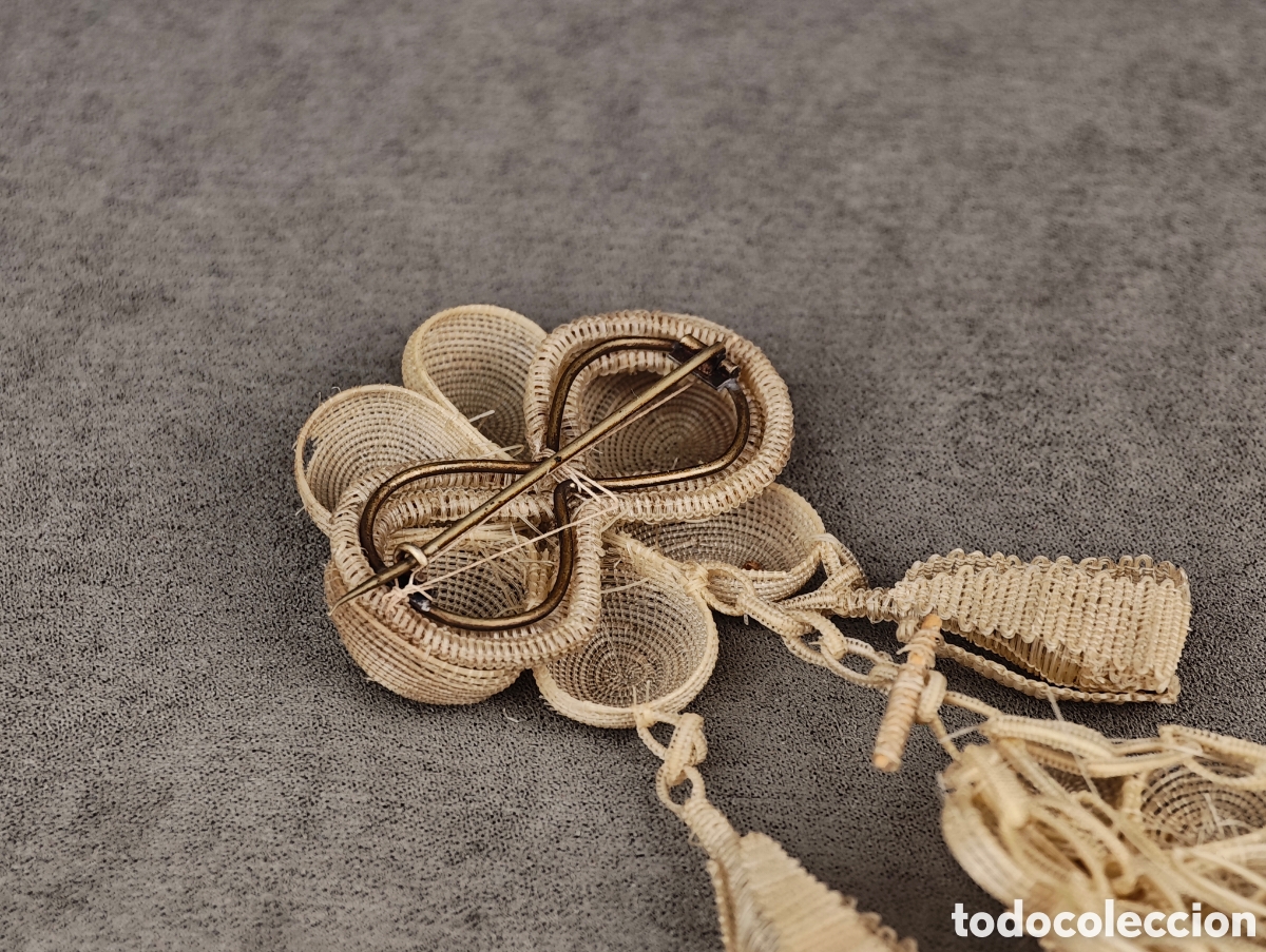 Joyeria: Antiguo Broche de Hilo Trenzado - Foto 14