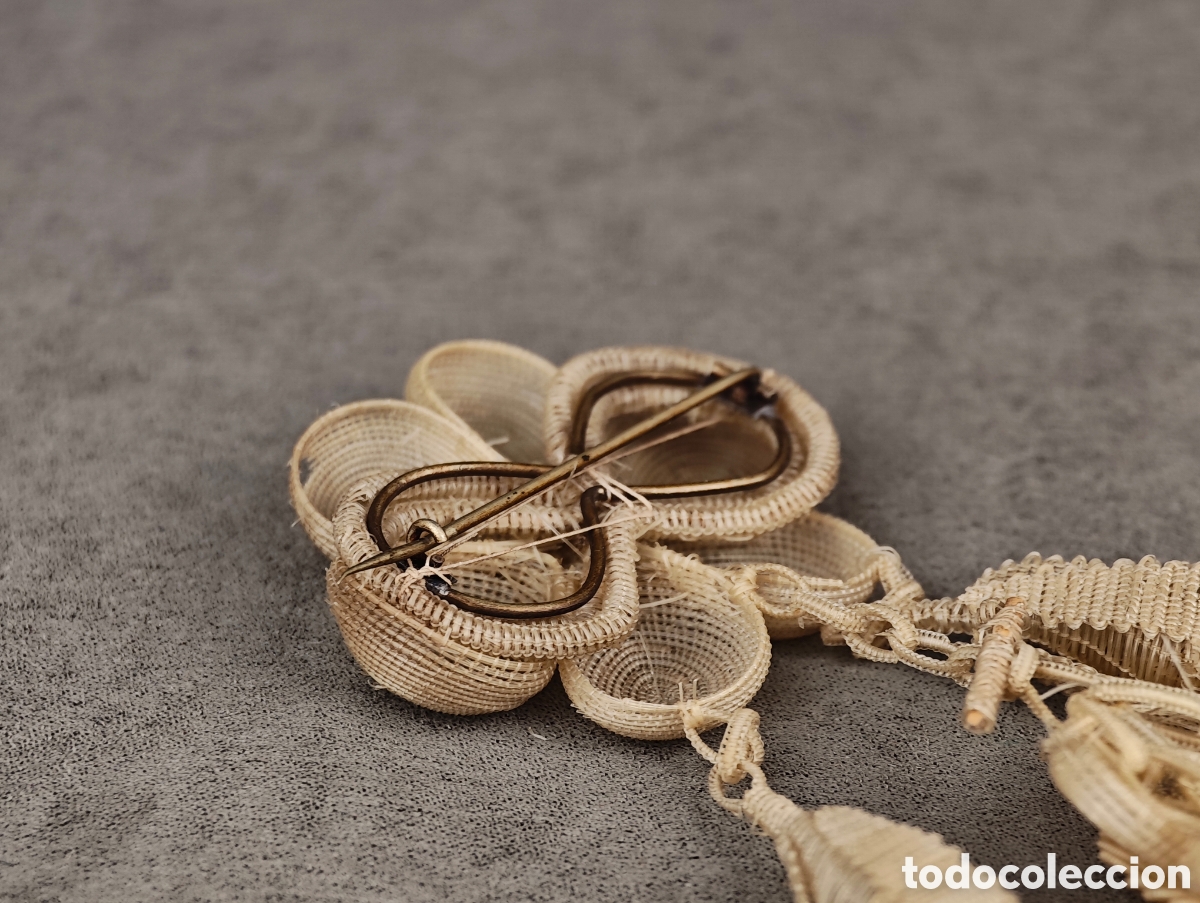 Joyeria: Antiguo Broche de Hilo Trenzado - Foto 15