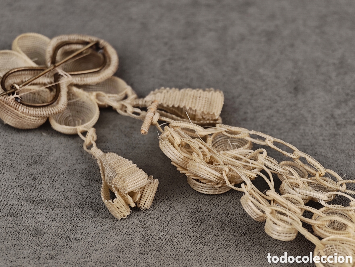 Joyeria: Antiguo Broche de Hilo Trenzado - Foto 16