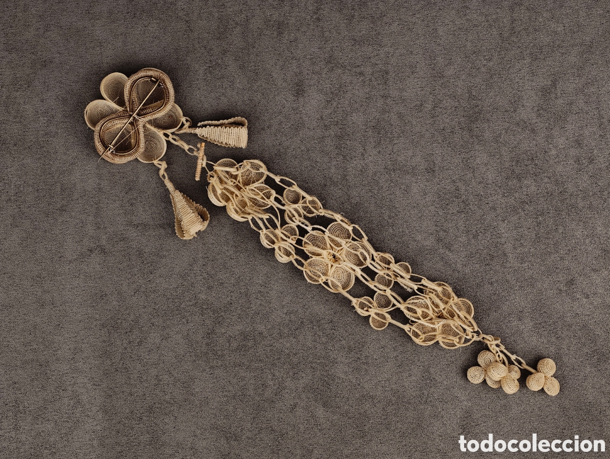 Joyeria: Antiguo Broche de Hilo Trenzado - Foto 19