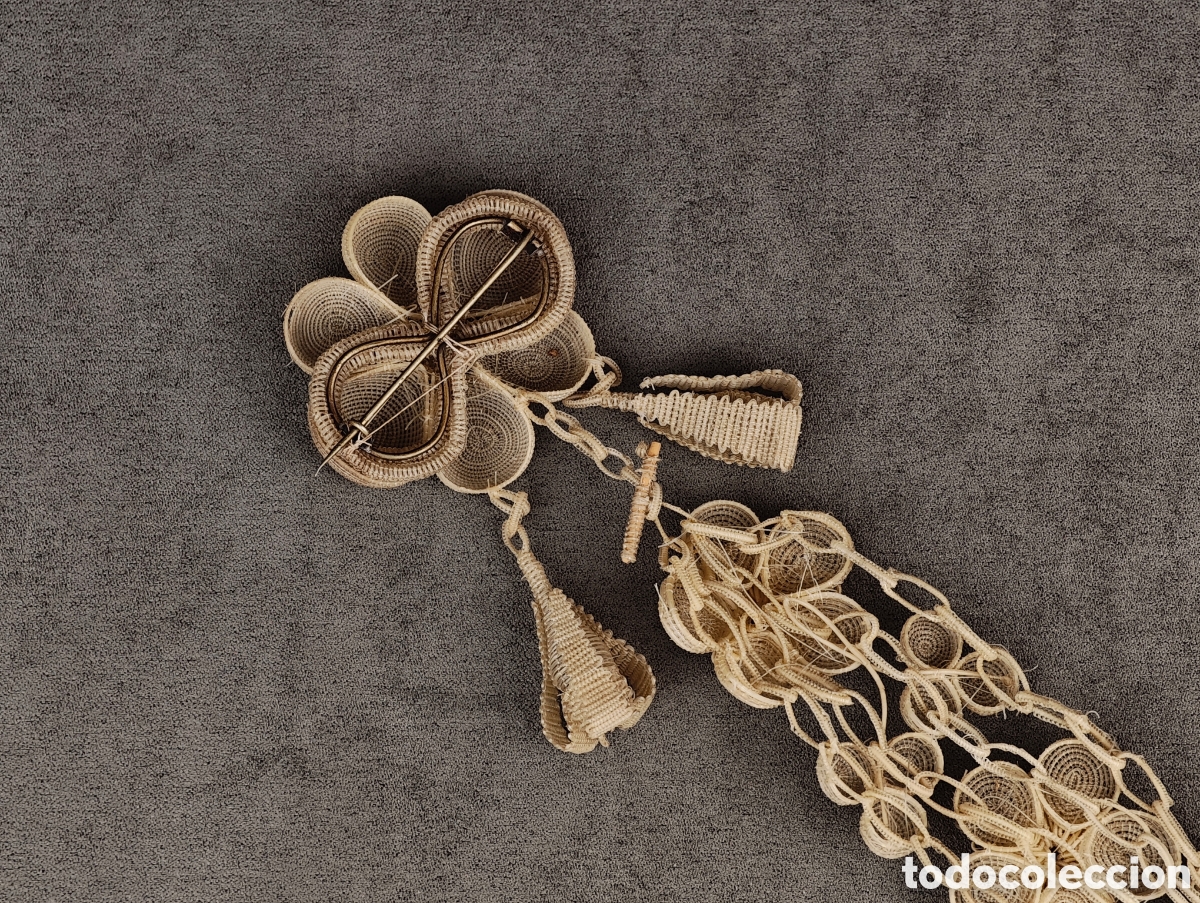 Joyeria: Antiguo Broche de Hilo Trenzado - Foto 20
