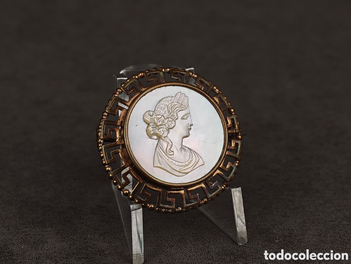 Joyeria: Antiguo Broche Camafeo de N&aacute;car - Foto 5