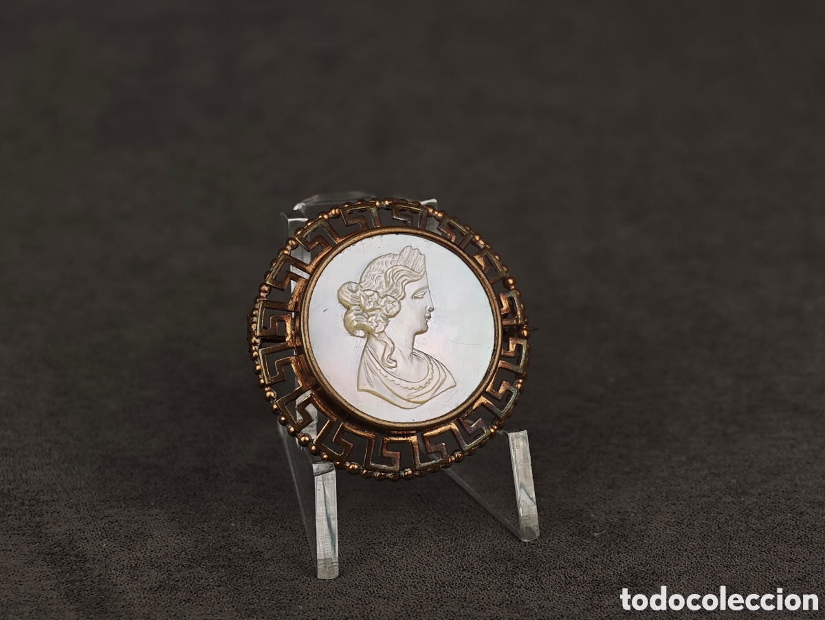 Joyeria: Antiguo Broche Camafeo de N&aacute;car - Foto 6