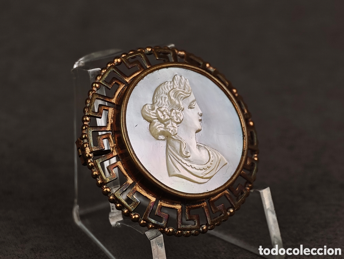 Joyeria: Antiguo Broche Camafeo de N&aacute;car - Foto 8