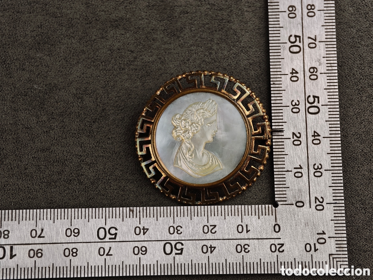Joyeria: Antiguo Broche Camafeo de N&aacute;car - Foto 16