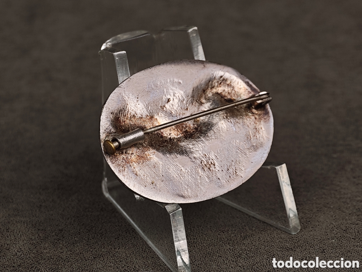 Joyeria: Antiguo Broche Metal Plateado - Foto 10