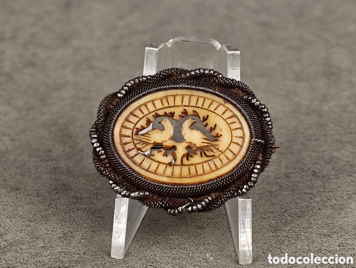 Joyeria: Antiguo Broche Finales Siglo XIX - Foto 2