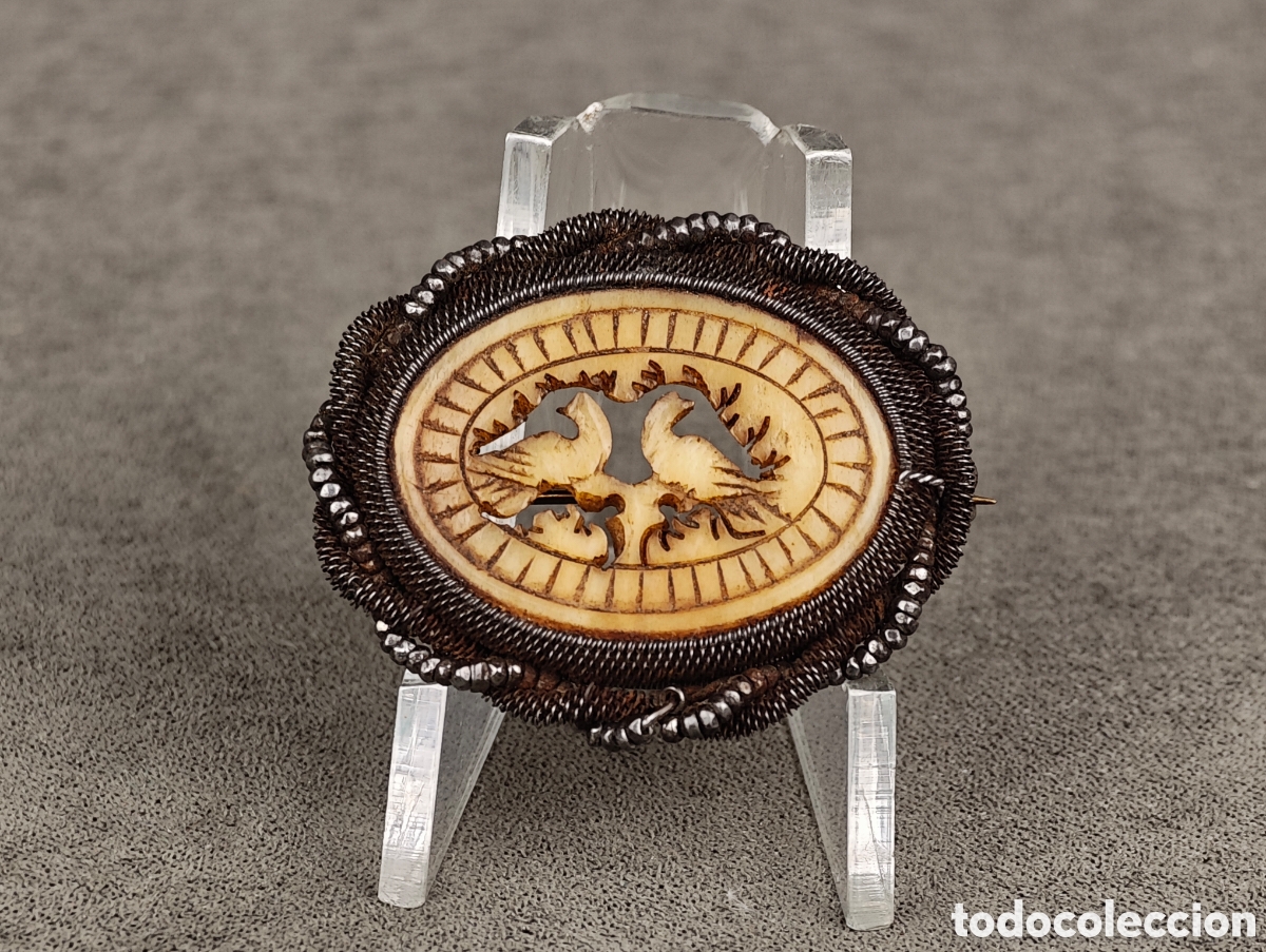 Joyeria: Antiguo Broche Finales Siglo XIX - Foto 3