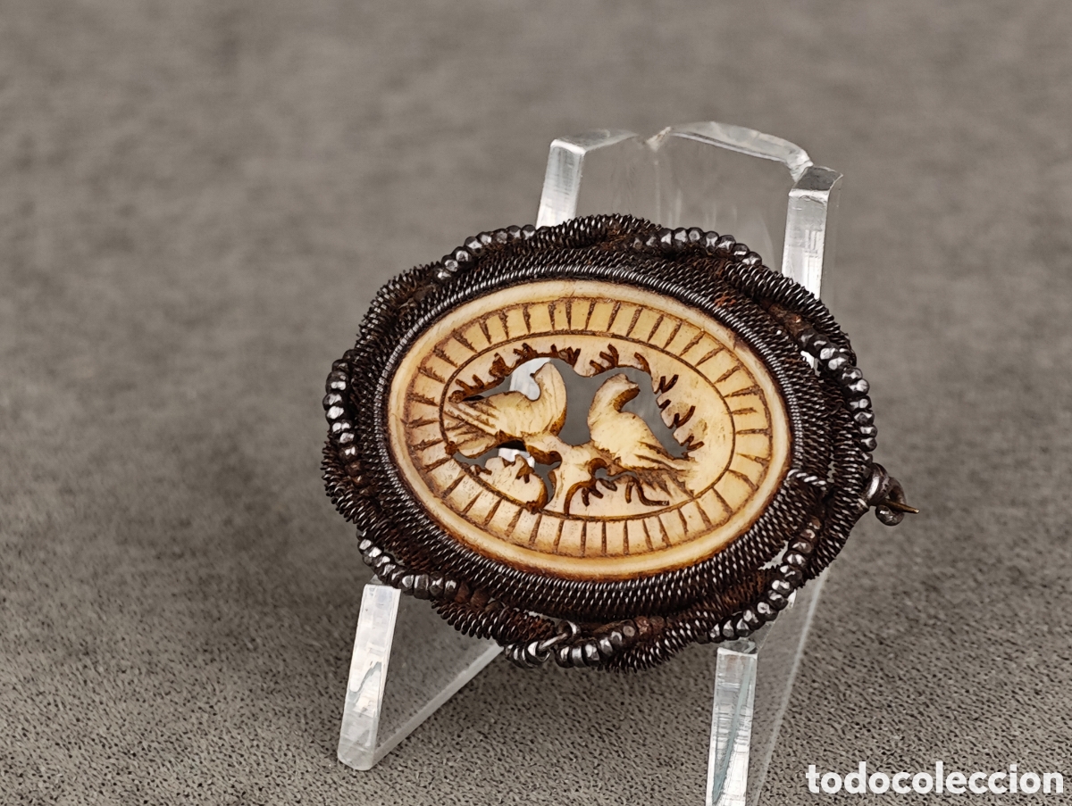 Joyeria: Antiguo Broche Finales Siglo XIX - Foto 4