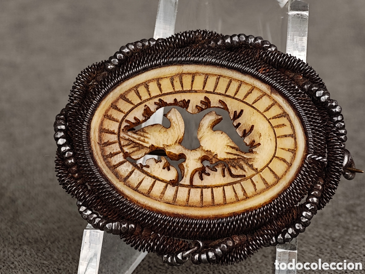 Joyeria: Antiguo Broche Finales Siglo XIX - Foto 6