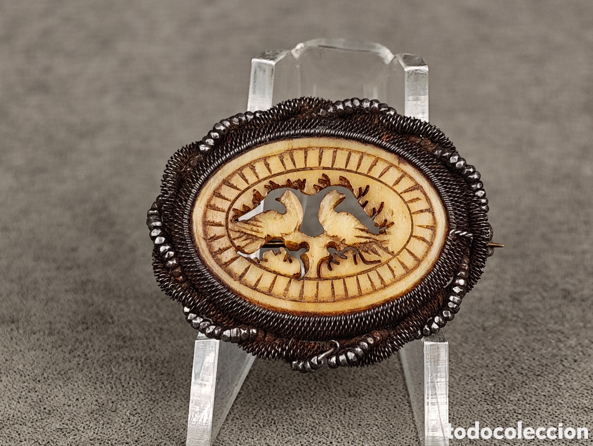 Joyeria: Antiguo Broche Finales Siglo XIX - Foto 1