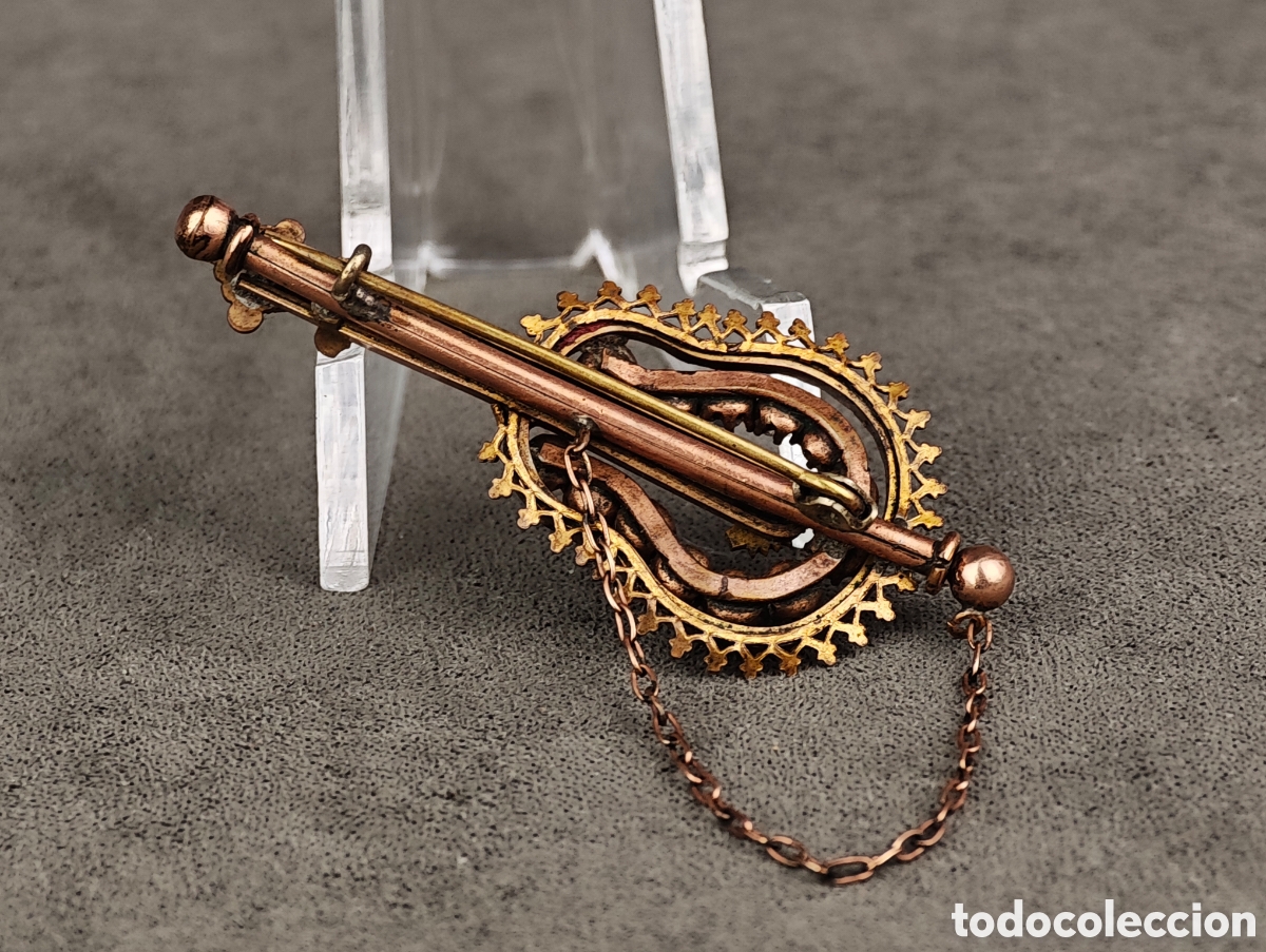 Joyeria: Antiguo Broche Finales Siglo XIX - Foto 15