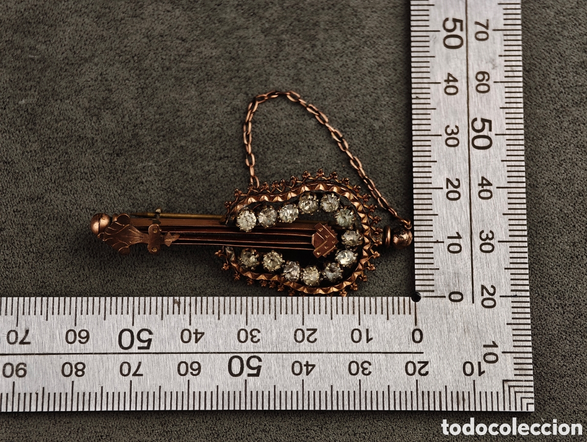 Joyeria: Antiguo Broche Finales Siglo XIX - Foto 17