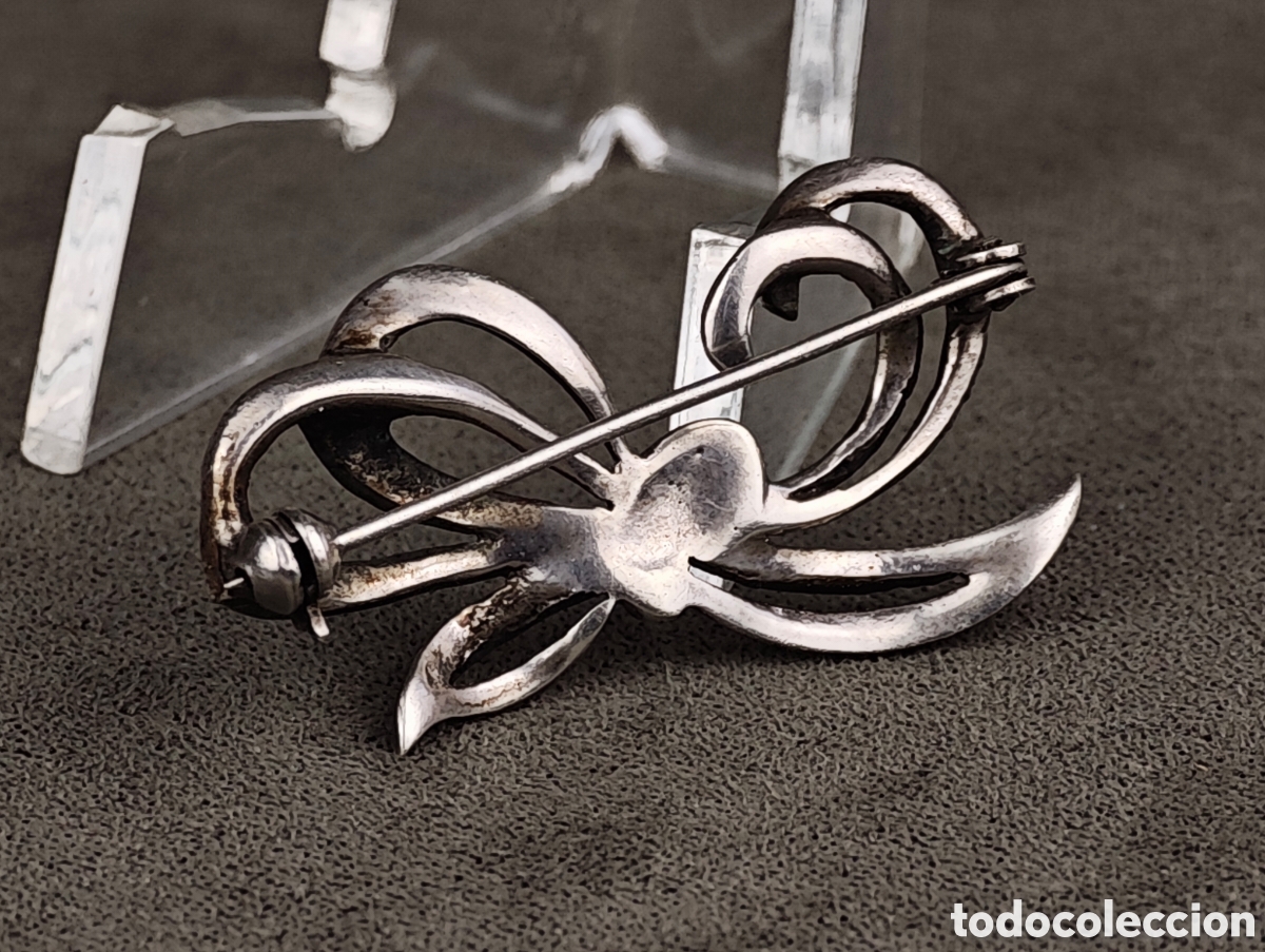 Joyeria: Antiguo Broche de Plata y Marcasitas - Foto 8