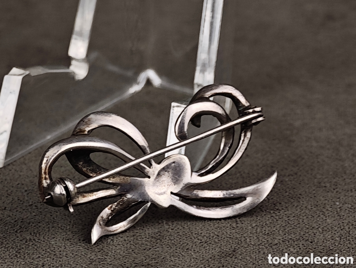 Joyeria: Antiguo Broche de Plata y Marcasitas - Foto 9
