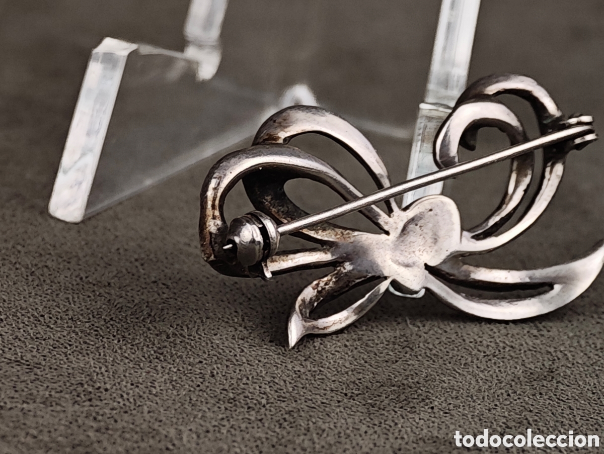 Joyeria: Antiguo Broche de Plata y Marcasitas - Foto 10
