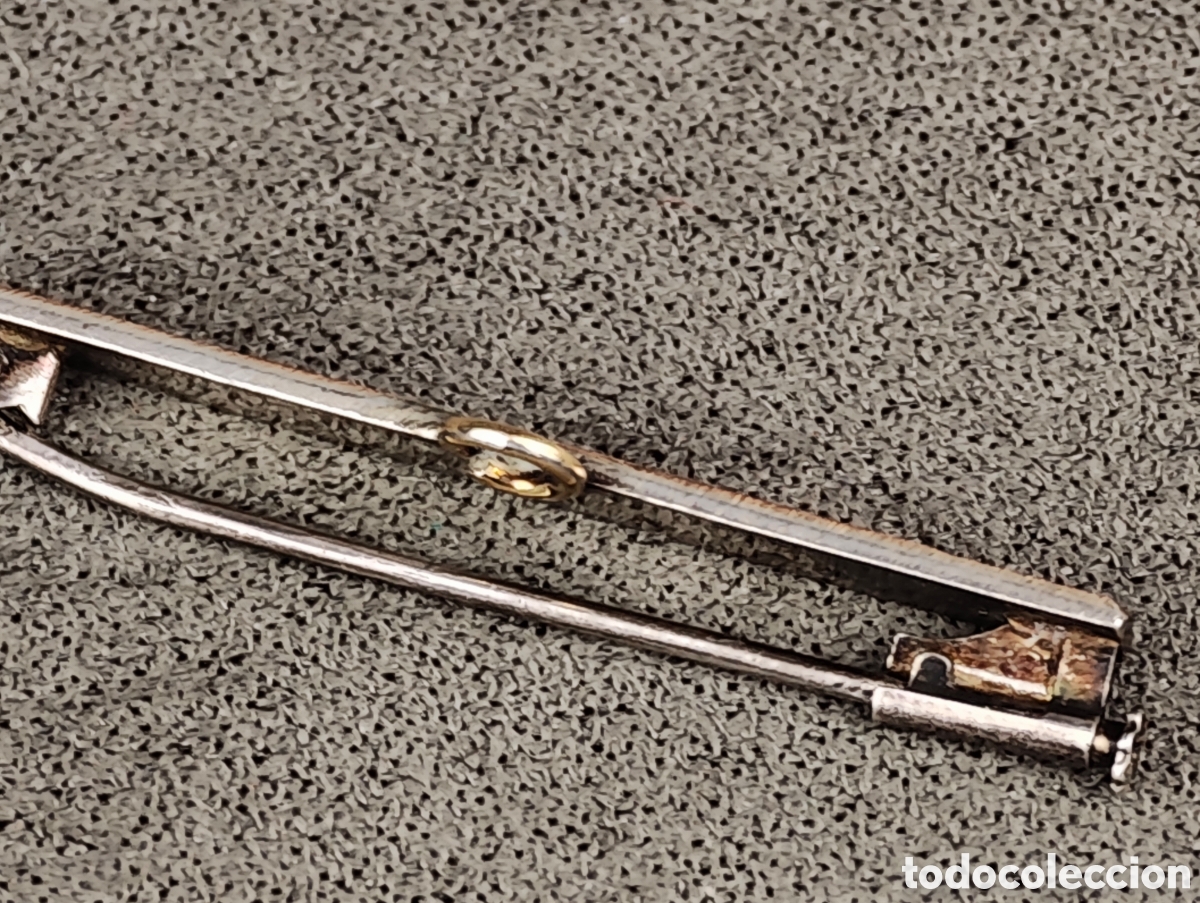 Joyeria: Antiguo Broche de Plata y Oro - Foto 7
