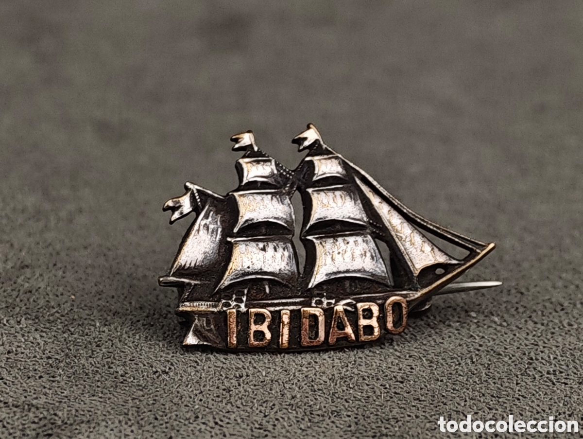 Joyeria: Antiguo Broche de Metal Plateado - Foto 4
