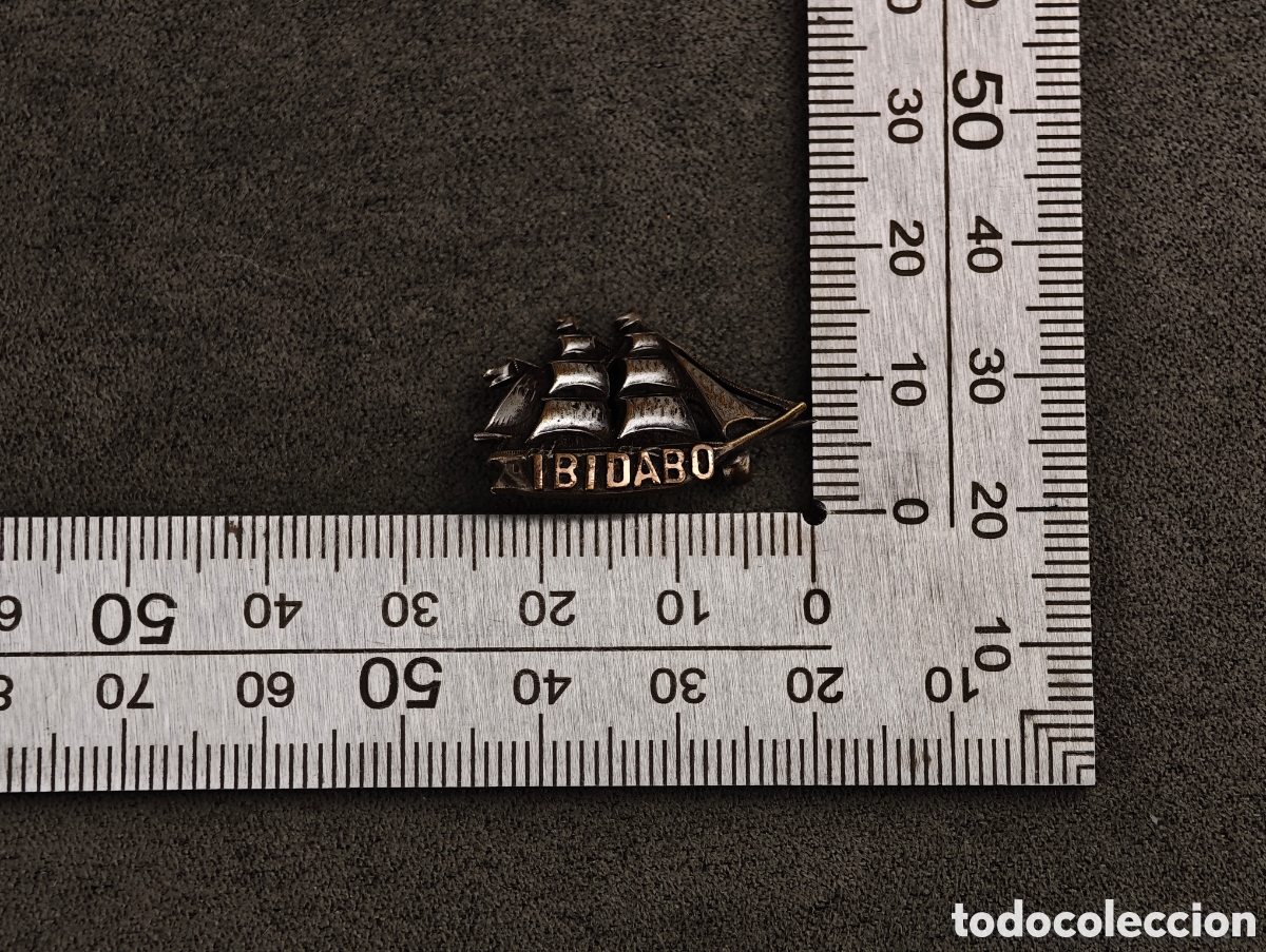 Joyeria: Antiguo Broche de Metal Plateado - Foto 10