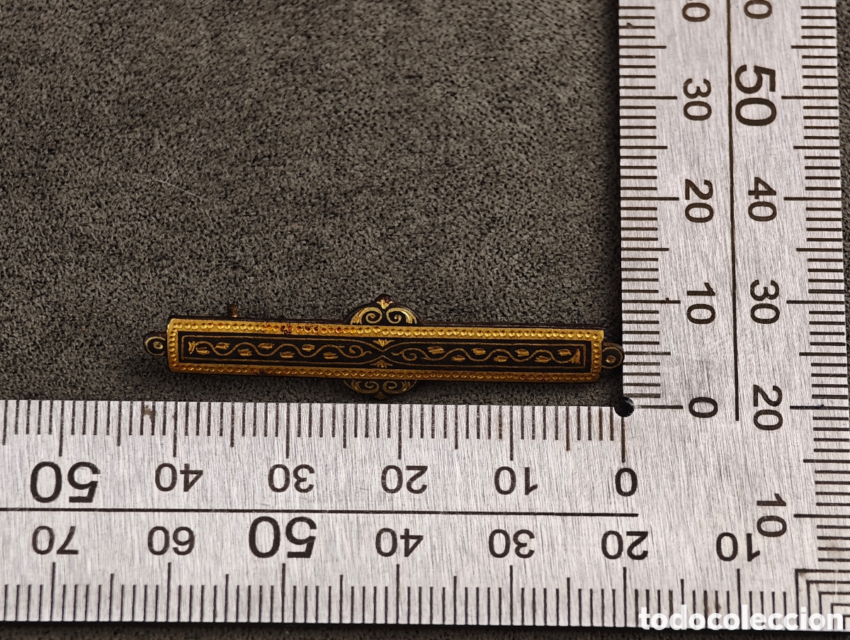 Joyeria: Antiguo Broche Damasquinado - Foto 12