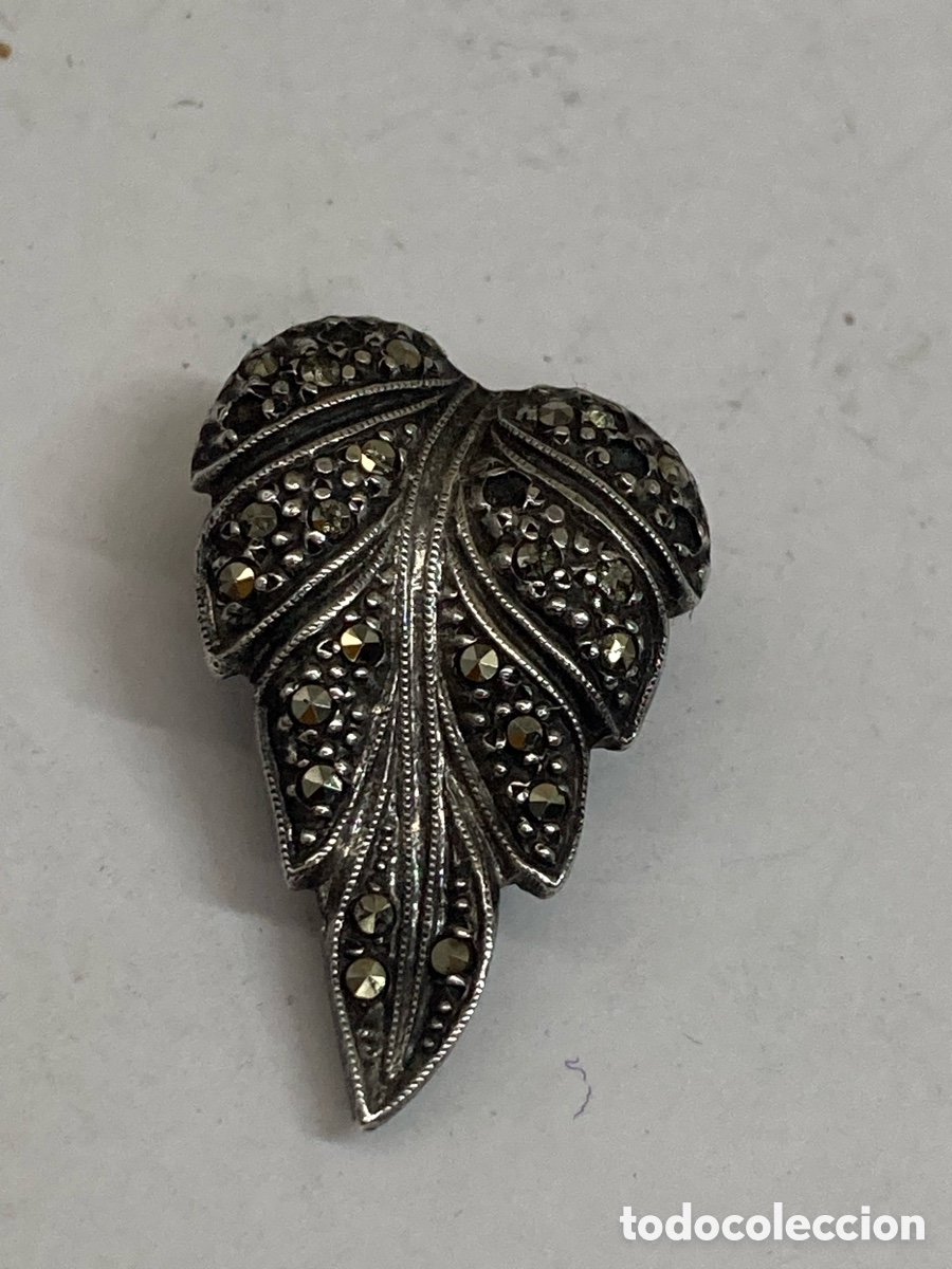 Joyeria: Broche de plata Y marquesitas /B291 - Foto 1