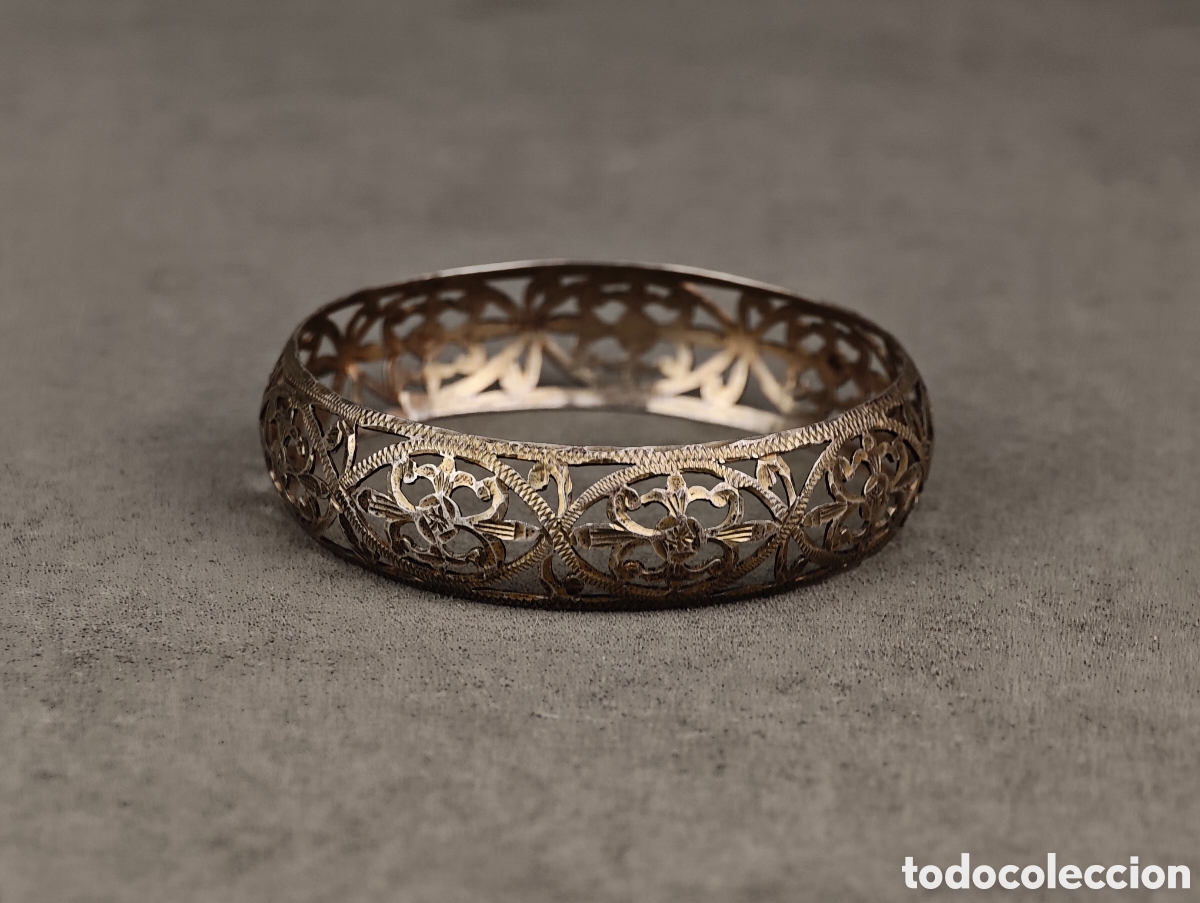 Joyeria: Antiguo Brazalete de Plata - Foto 2