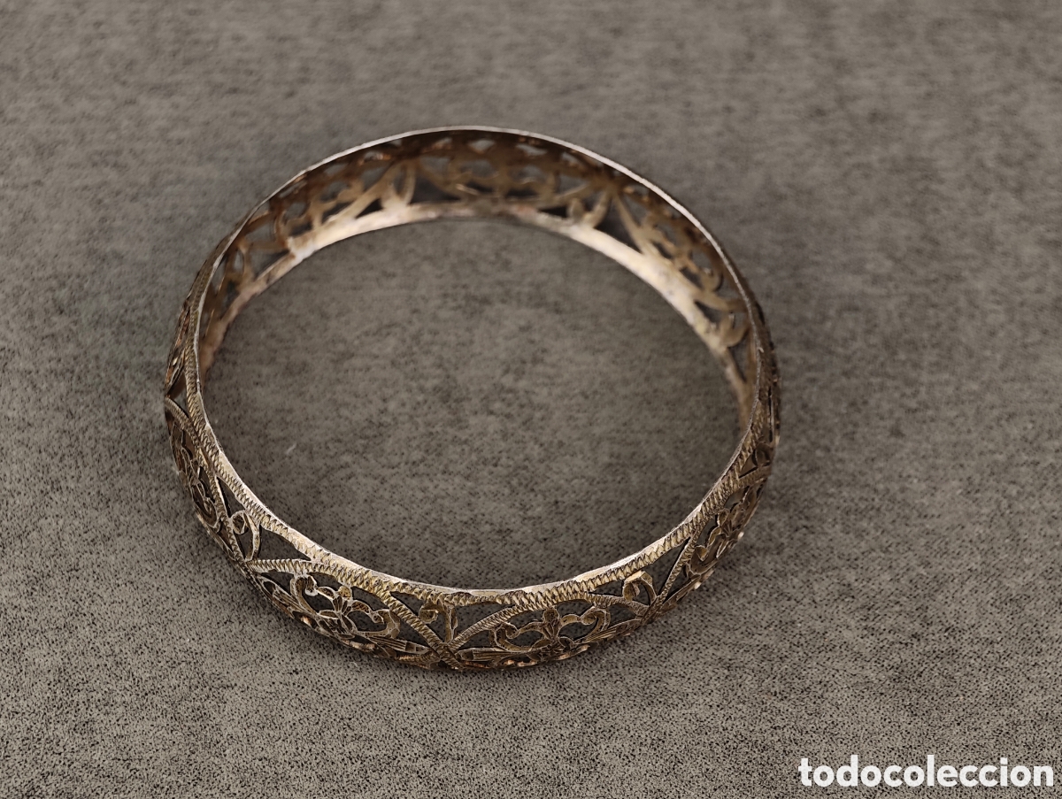 Joyeria: Antiguo Brazalete de Plata - Foto 4
