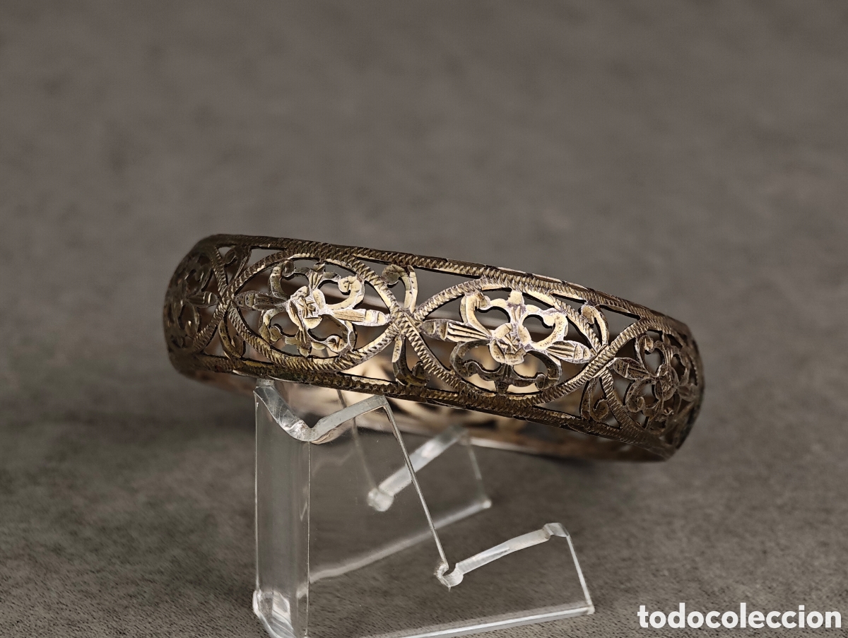 Joyeria: Antiguo Brazalete de Plata - Foto 6