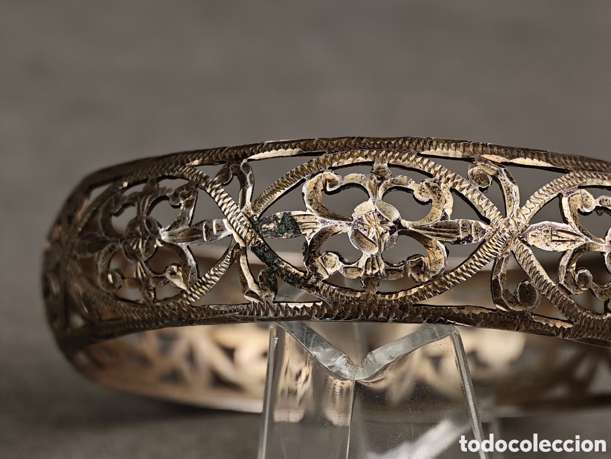 Joyeria: Antiguo Brazalete de Plata - Foto 8