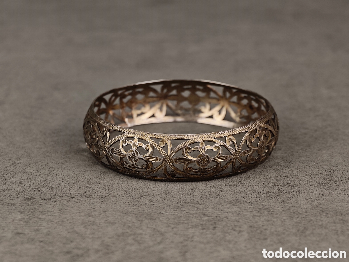 Joyeria: Antiguo Brazalete de Plata - Foto 1