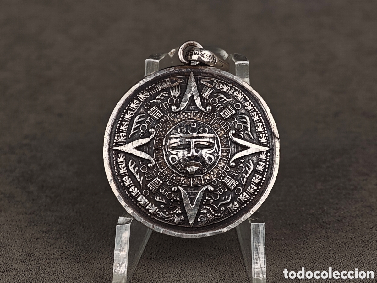 Joyeria: Antiguo Colgante de Plata M&eacute;xico - Foto 2